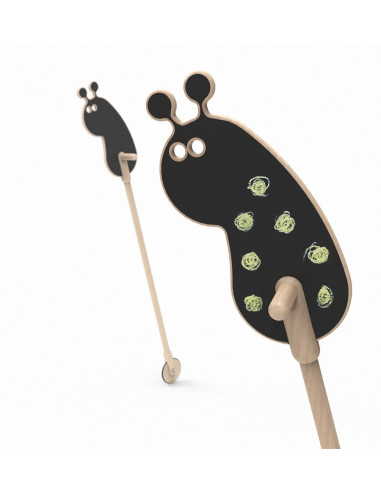 Racing snail on a stick