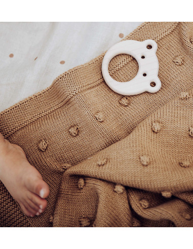 Popcorn Baby Blanket - Caramel
