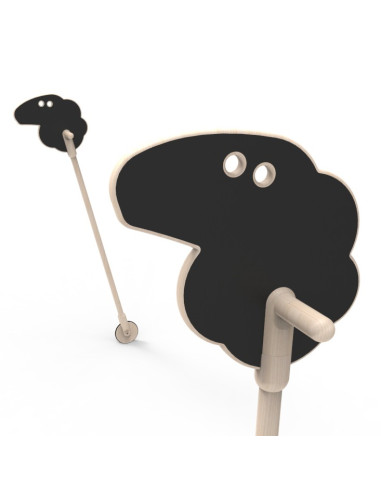 Mary's little lamb on a stick