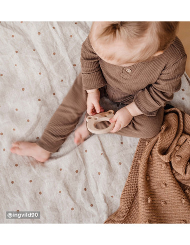Popcorn Baby Blanket - Caramel
