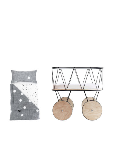 Doll Bedding Set for Dolly Cot