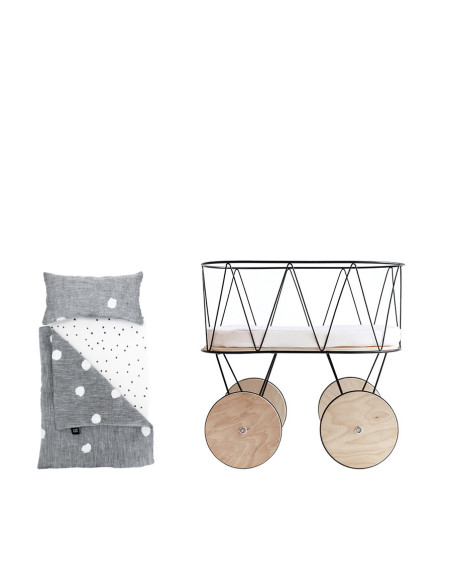 Doll Bedding Set for Dolly Cot