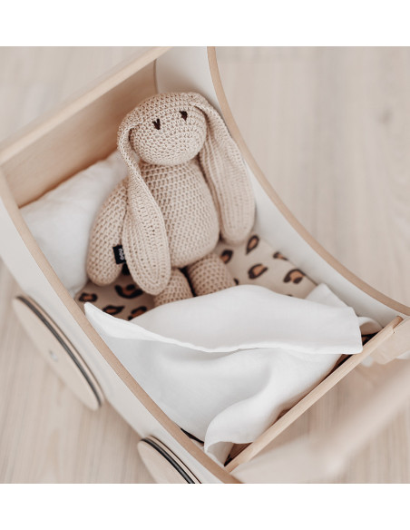 Dolls pram bedding set