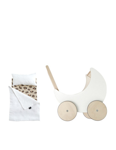 Dolls pram bedding set