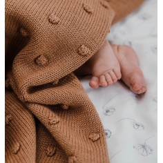 Popcorn Baby Blanket - Caramel 2