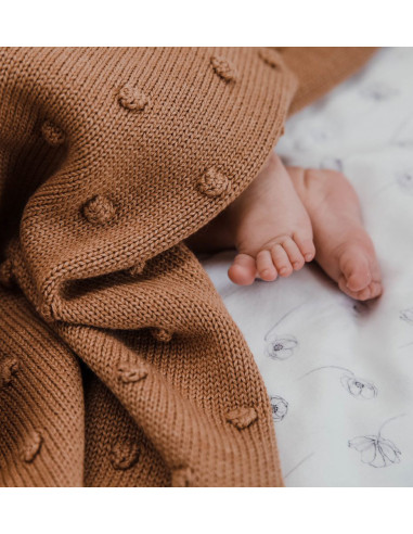 Popcorn Baby Blanket - Caramel
