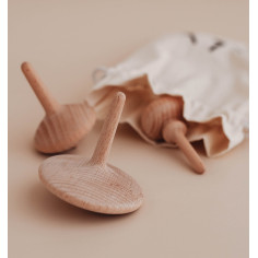 Wooden Spinning Top Three Little Woodies 2