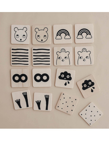 Wooden Memory game for kids