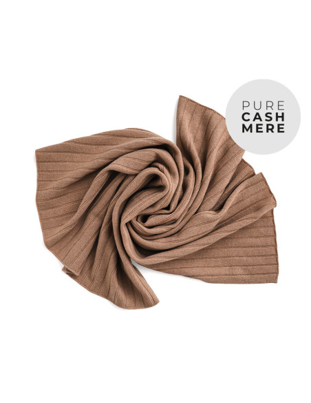 CASHMERE baby blanket - HAZELNUT