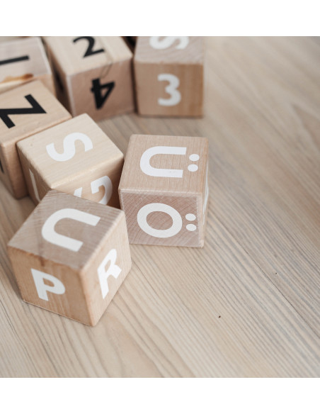 Nordic Wooden Alphabet Blocks