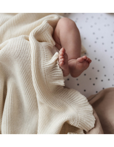FRILL baby blanket - CREAM