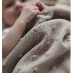 Popcorn Baby Blanket - Sand 2