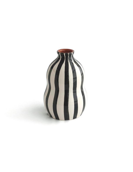 Terracotta vase in black