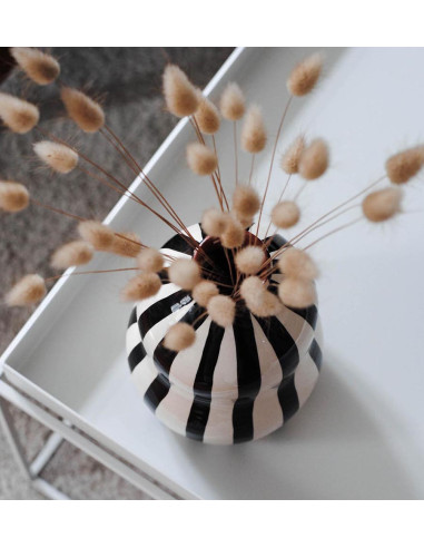 Terracotta vase in black