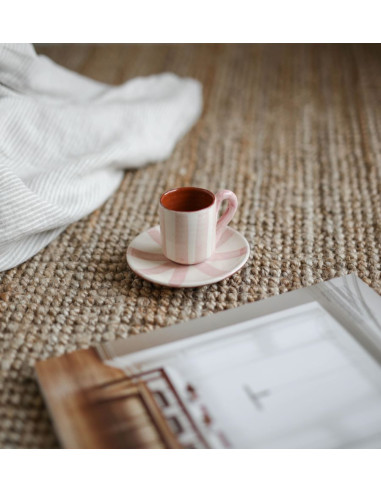 Espresso stripe set in mauve