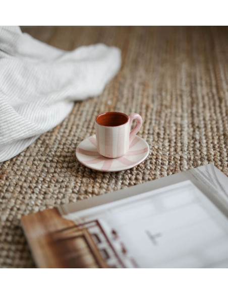 Espresso stripe set in mauve