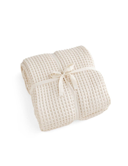 Waffle Bedspread - Cream