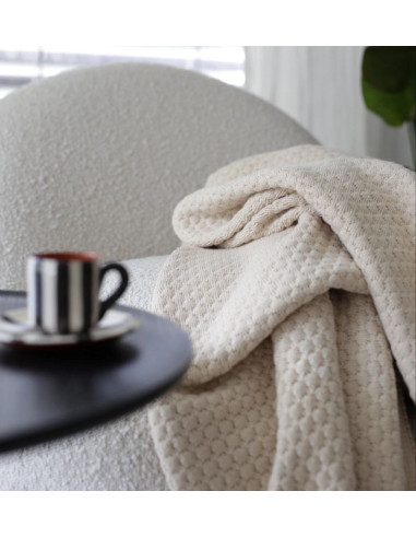 Cream Bubbles Blanket