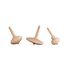 Wooden Spinning Top Three Little Woodies