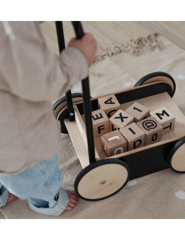 Wooden Baby Walker in Black