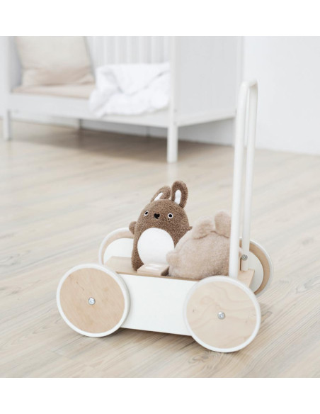 Wooden Baby Walker in White