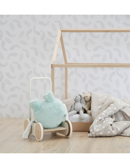 Wooden Baby Walker in White