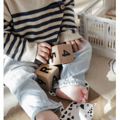 Black Wooden Alphabet Blocks 2