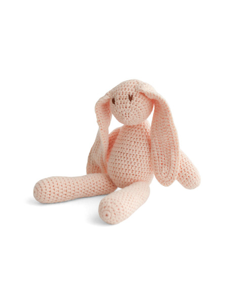 Crochet Cotton Bunny in Apricot