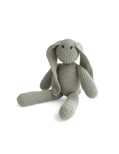 Crochet Cotton Bunny in Olive