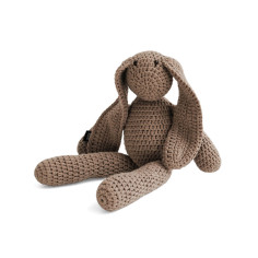 Crochet Cotton Bunny in Cocoa