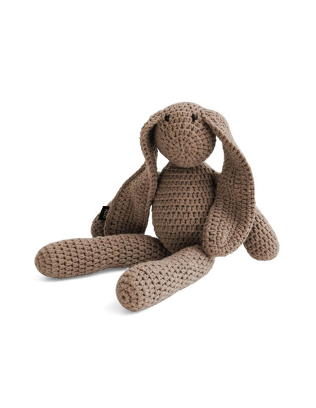 Crochet Cotton Bunny in Cocoa