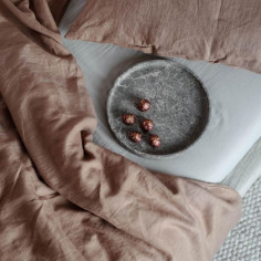 Truffle Linen Duvet Cover 2