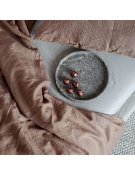 Truffle Linen Duvet Cover