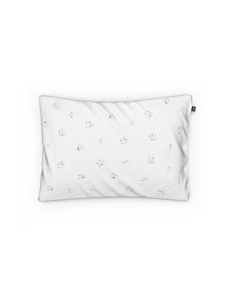 Olive Tree Muslin Toddler Pillowcase