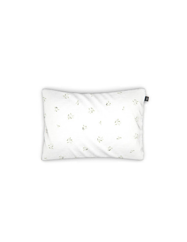 Olive tree muslin baby pillowcase