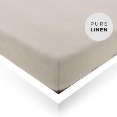 Natural Linen Fitted Sheet