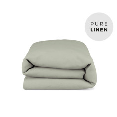 Olive Green Linen Duvet Cover