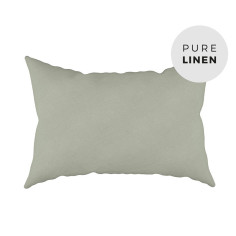 Olive Green Linen Pillowcase