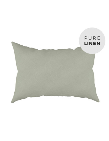 Olive Green Linen Pillowcase