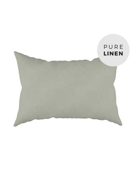 Olive Green Linen Pillowcase
