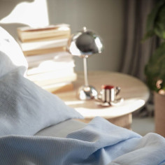 Summer Blues Linen Pillowcase 2