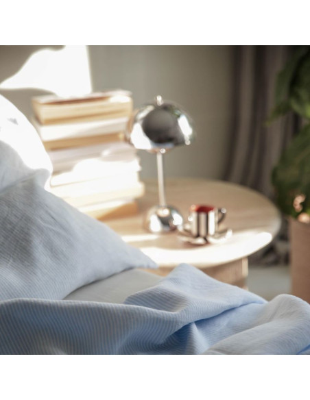 Summer Blues Linen Pillowcase