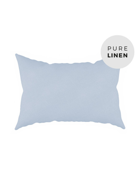Soft Blue Linen Pillowcase