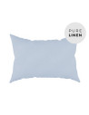 Soft Blue Linen Pillowcase