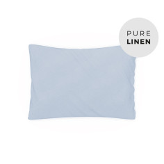 Soft Blue Linen Toddler Pillowcase