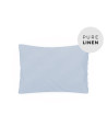 Soft Blue Linen Toddler Pillowcase
