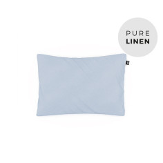 Soft Blue Linen Baby Pillowcase