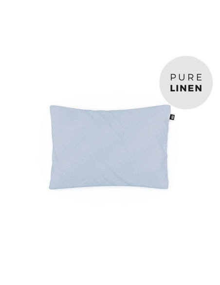 Soft Blue Linen Baby Pillowcase