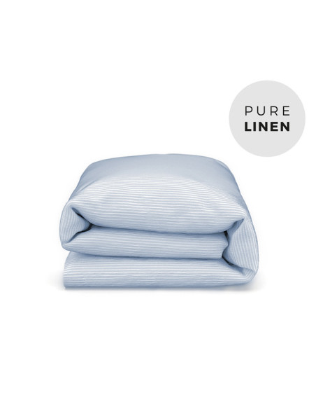Summer Blues Linen Toddler Duvet Cover