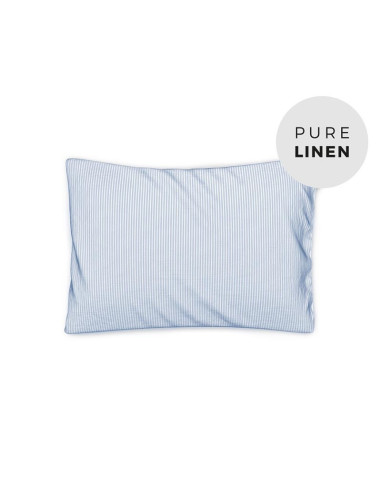 Summer Blues Linen Toddler Pillowcase